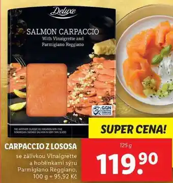 Lidl Carpaccio z lososa, 125 g nabídka