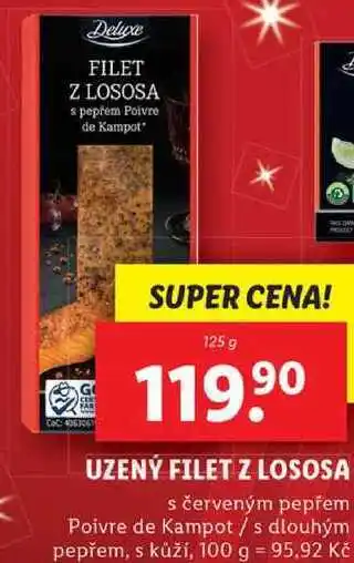 Lidl Uzený filet z lososa, 125 g nabídka