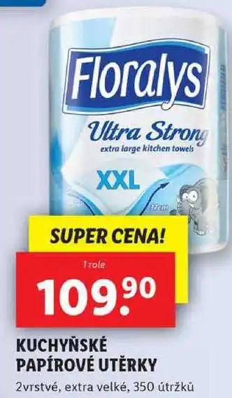 Lidl Kuchyňské papírové utěrky, 1 role nabídka