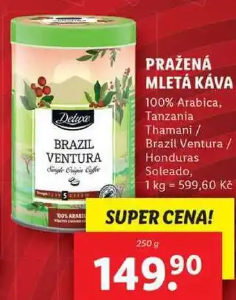 Lidl Pražená mletá káva, 250 g nabídka