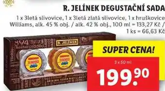 Lidl R. jelínek degustační sada, 3x 50 ml nabídka