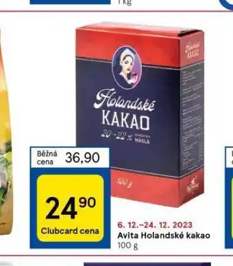 Tesco Avita holandské kakao nabídka