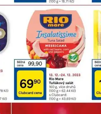 Tesco Rio mare tuňákový salát nabídka