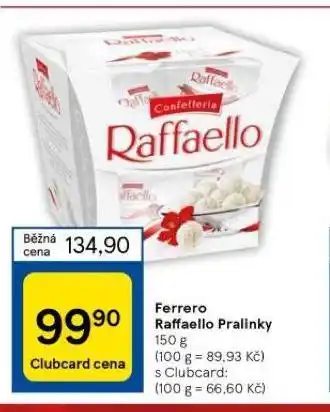 Tesco Ferrero raffaello pralinky nabídka