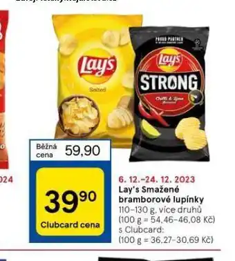 Tesco Lay´s chipsy nabídka