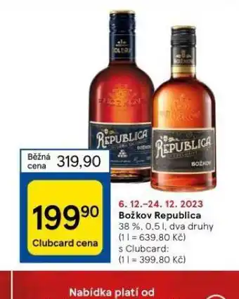 Tesco Božkov republica nabídka