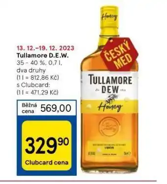 Tesco Tullamore dew 40% nabídka