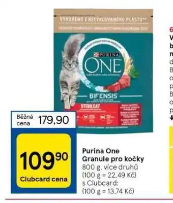 Tesco Purina one granule pro kočky nabídka