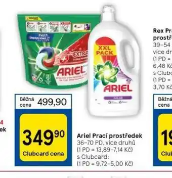 Tesco Ariel prací prostředek nabídka