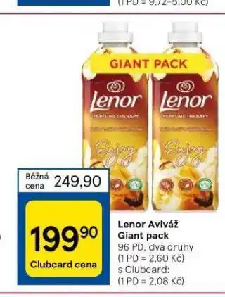 Tesco Lenor aviváž giant pack nabídka
