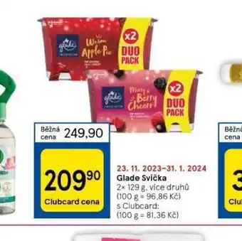 Tesco Glade svíčka nabídka