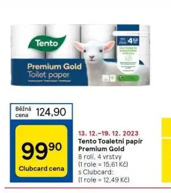 Tesco Tento toaletní papír nabídka
