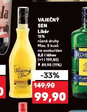 Kaufland Vaječný sen likér nabídka