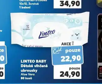 Kaufland Linteo baby dětské vlhčené ubrousky nabídka