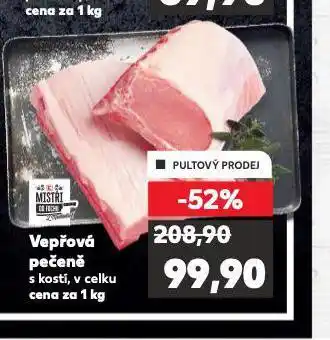 Kaufland Vepřová pečeně s kostí nabídka