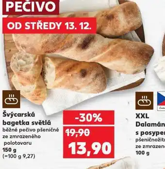 Kaufland Švýcarská bagetka světlá nabídka