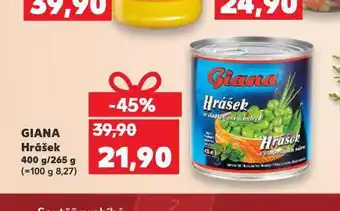 Kaufland Giana hrášek nabídka