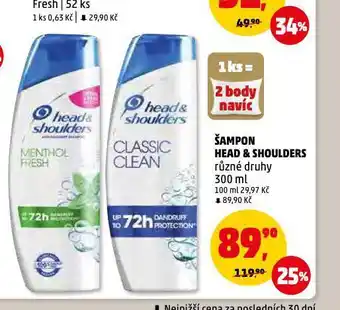 Penny Market Šampon head & shoulders nabídka