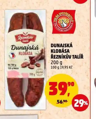 Penny Market Dunajská klobása nabídka