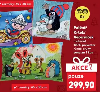 Kaufland Polštář Krtek/ Večerníček nabídka