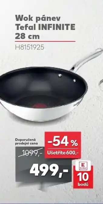 Kaufland Wok pánev Tefal INFINITE 28 cm nabídka