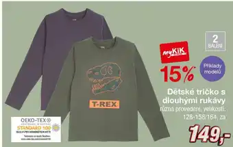 Kik Dětské tričko s dlouhými rukávy nabídka