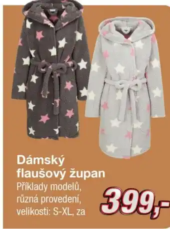 Dámský flaušový župan