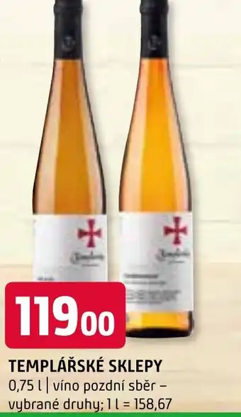 Terno TEMPLÁŘSKÉ SKLEPY nabídka
