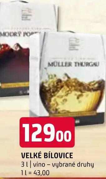 Terno VELKÉ BÍLOVICE nabídka