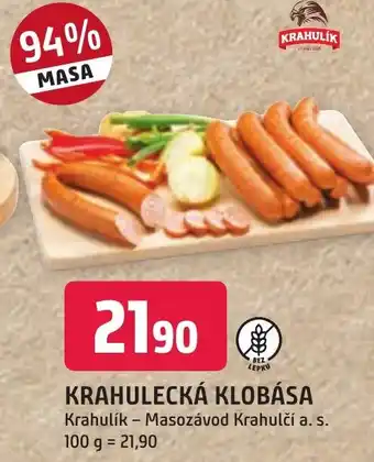 Trefa KRAHULECKÁ KLOBÁSA nabídka