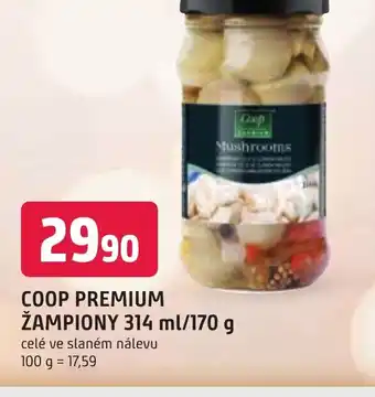 Trefa COOP PREMIUM ŽAMPIONY 314 ml/170 g nabídka