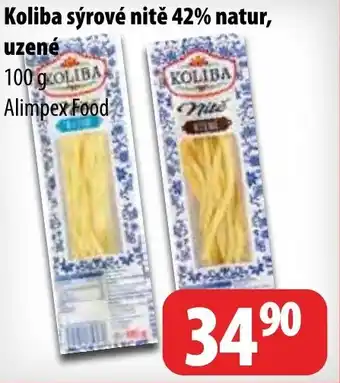 Partner Maloobchodní síť Koliba sýrové nitě 42% natur, uzené nabídka