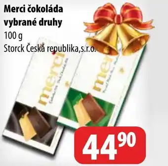 Partner Maloobchodní síť Merci čokoláda vybrané druhy nabídka