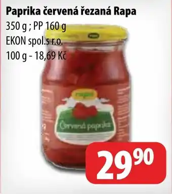 Paprika červená řezaná Rapa