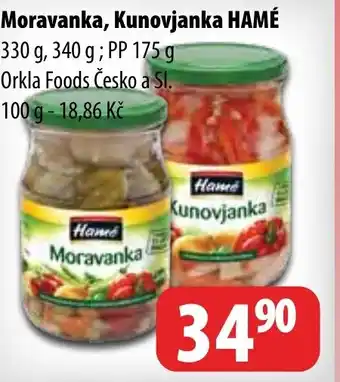Moravanka, Kunovjanka HAMÉ