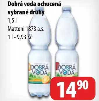 Partner Maloobchodní síť Dobrá voda ochucená vybrané druhy nabídka