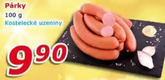 ESO MARKET Párky 100 g Kostelecké uzeniny nabídka