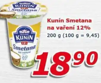 ESO MARKET Kunín Smetana na vaření 12% nabídka