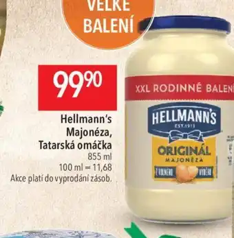 Globus Hellmann's Majonéza, Tatarská omáčka 855 ml nabídka