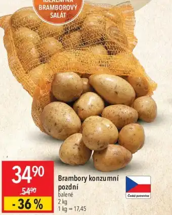 Globus Brambory konzumní pozdní nabídka