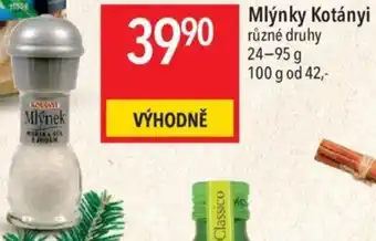Globus Mlýnky Kotányi nabídka