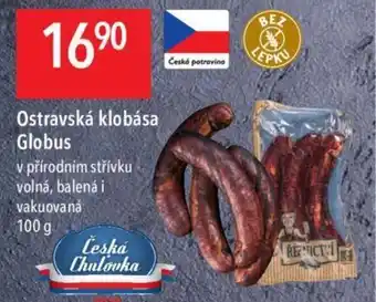 Globus Ostravská klobása Globus nabídka