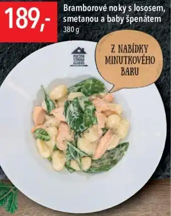 Globus Bramborové noky s lososem, smetanou a baby špenátem 380 g nabídka
