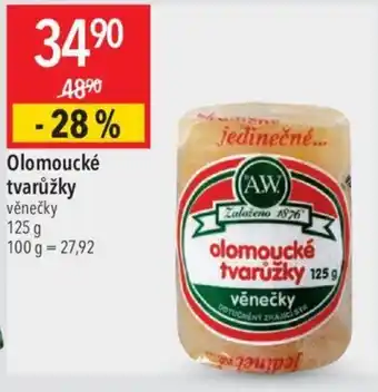 Globus Olomoucké tvarůžky věnečky nabídka