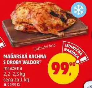 Penny Market Maďarská kachna s droby valdor mražená, 1 kg nabídka