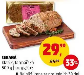 Penny Market Sekaná klasik, farmářská, 500 g nabídka