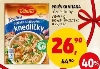 Penny Market Polévka vitana různé druhy, 78-97 g nabídka