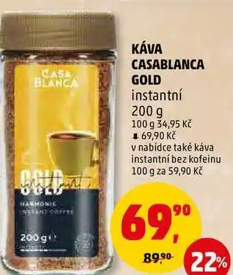 Penny Market Káva casablanca gold instantní, 200 g nabídka