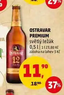 Penny Market Ostravar premium světlý ležák, 0,5 l nabídka