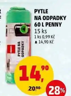 Penny Market Pytle na odpadky 60 l penny, 15 ks nabídka